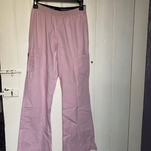 Dickies small light pink scrub pants.